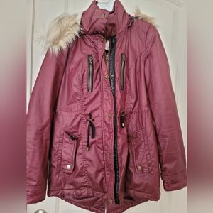 American Rag Black and Burgundy Jacket